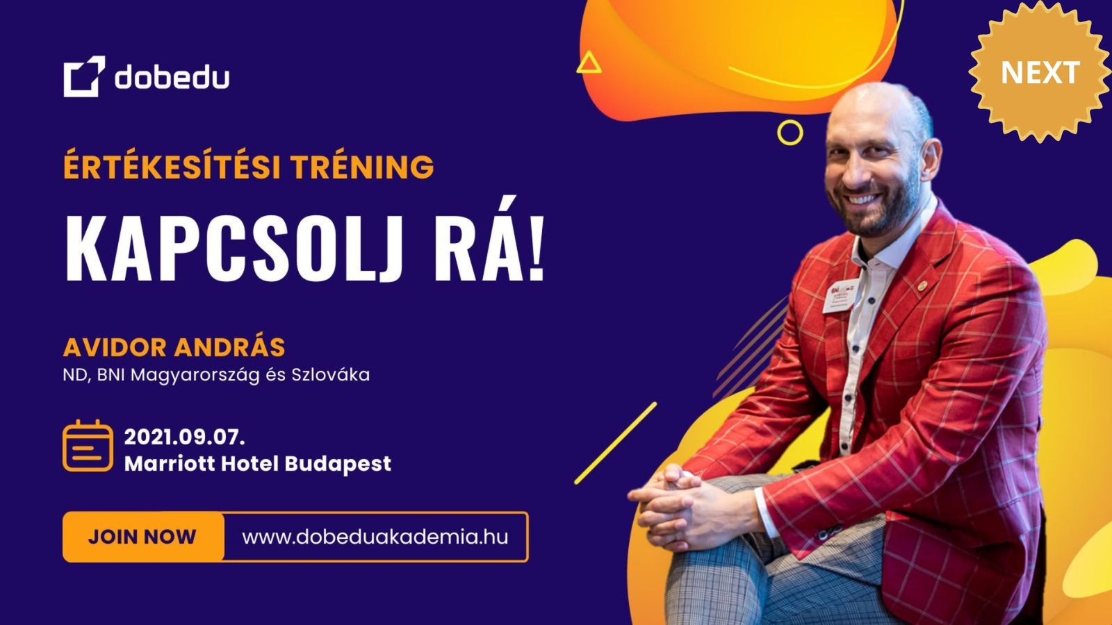 Avidor András – Kapcsolj rá! Értékesítési tréning