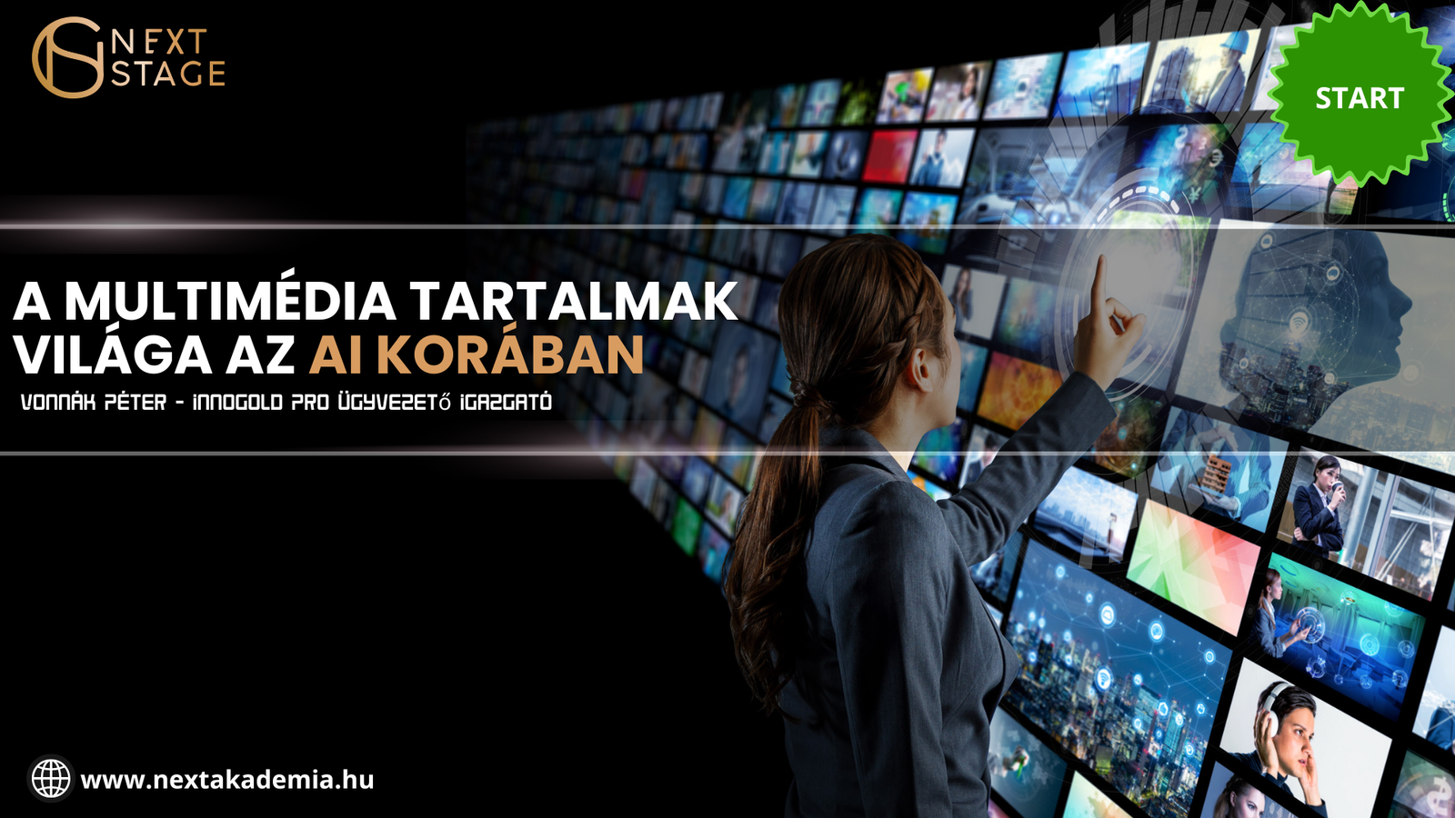 Vonnák Péter – A multimédia tartalmak világa az AI korában – webinár felvétel