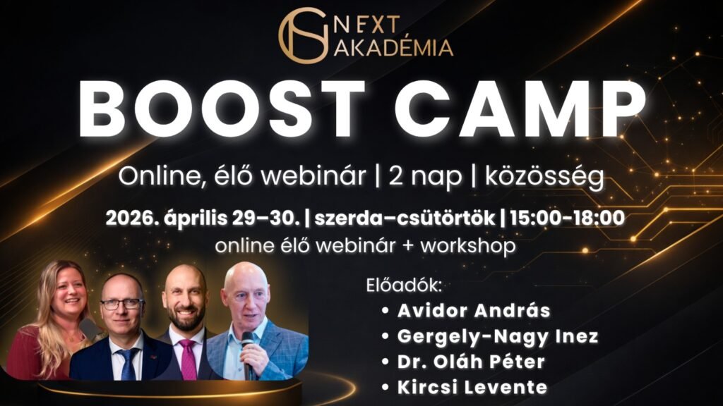 Boost Camp - 2026 Tavasz - Webinár felvétel