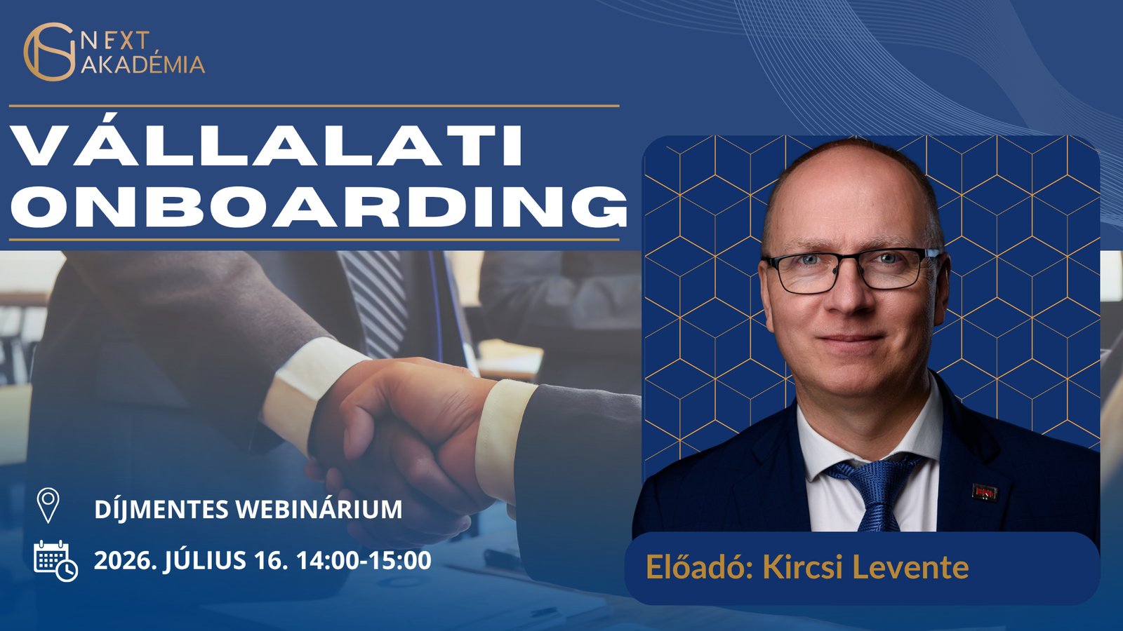 JÚL.16. KIRCSI LEVENTE – Vállalati onboarding – Díjmentes webinárium