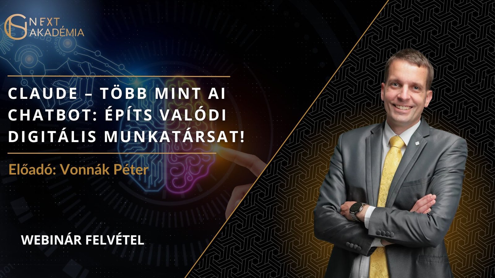 Vonnák Péter – Claude – Több mint AI chatbot – Webinár felvétel